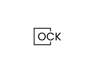 OCK letter initial logo design vector illustration