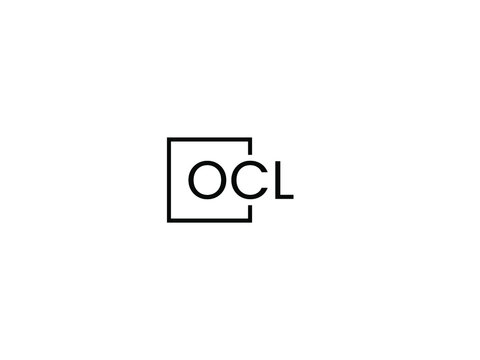 OCL letter initial logo design vector illustration