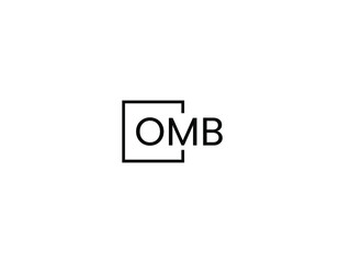 OMB letter initial logo design vector illustration