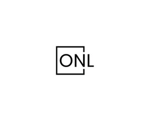 ONL letter initial logo design vector illustration
