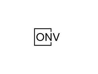 ONV letter initial logo design vector illustration