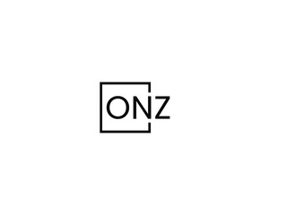 ONZ letter initial logo design vector illustration