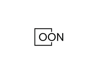 OON letter initial logo design vector illustration
