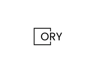 Obraz premium ORY letter initial logo design vector illustration