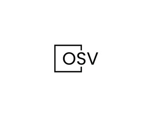 Obraz premium OSV letter initial logo design vector illustration