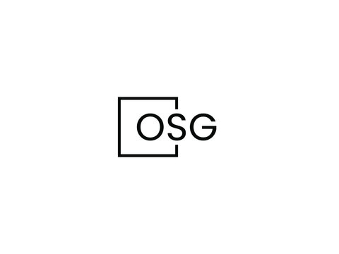 OSG letter initial logo design vector illustration