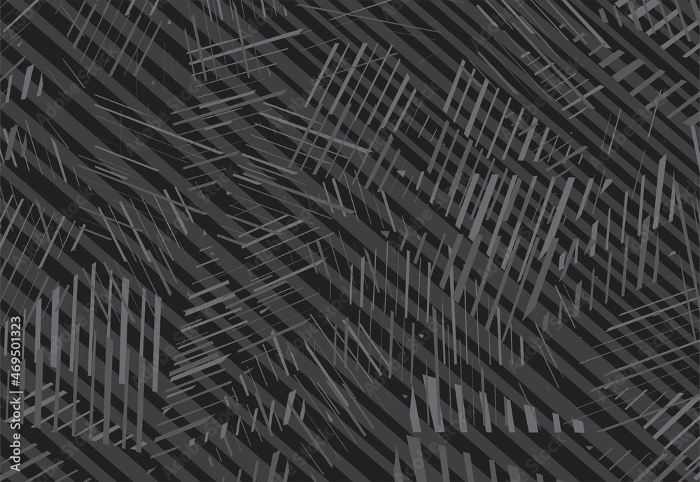 Poster abstract dark background with random striped triangle pattern