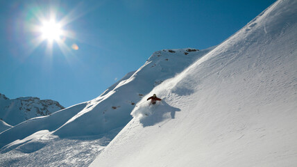 Ski hors piste savoie Alpes paradiski les Arcs