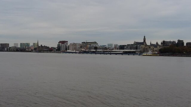 view of the river schelde in Antwerp