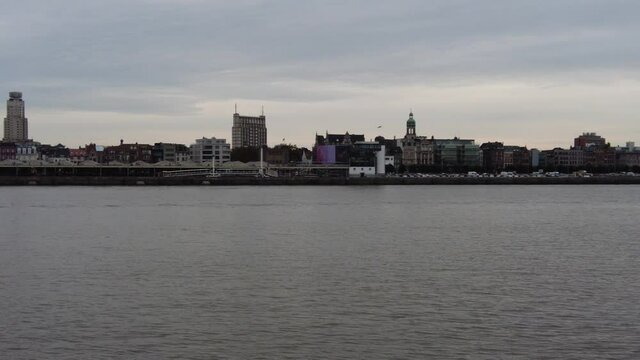 view of the river schelde in Antwerp