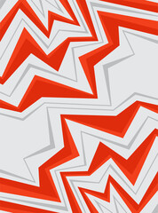 Simple background with red jagged and zigzag lines