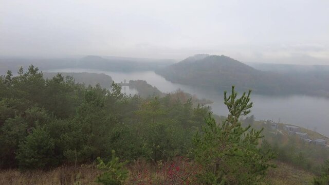 fog in the mine hills