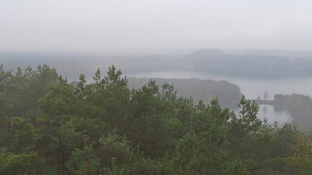fog in the mine hills