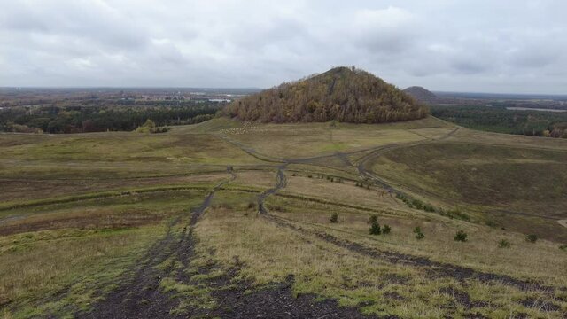 landscape with mine terrils 