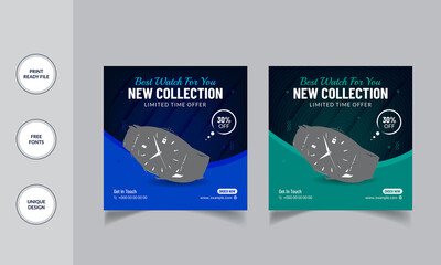 Smart watch social media Post Design