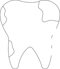 dental icons tooth and teeth