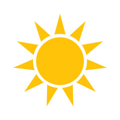 Sun icon. Trendy vector summer symbol for website design. Vector Illustration