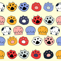 seamless pattern with animals !!