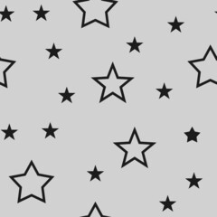 Star icons seamless pattern. Texture background with stars.