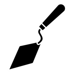 Vector Trowel Glyph Icon Design