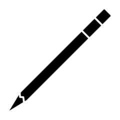 Vector Pencil Glyph Icon Design