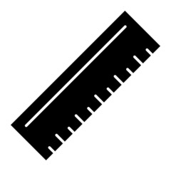 Vector Ruler Glyph Icon Design