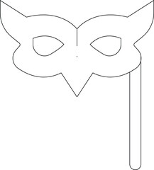 birthday party icons carnival mask and venice