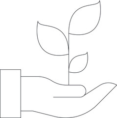 agriculture icons plant  and nature