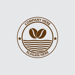 coffee shop logo emblem vector