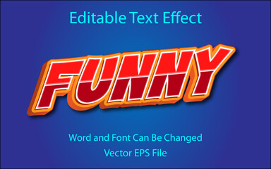red text effect design eps funny