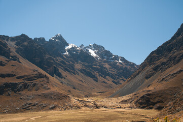 landscape in the Andes