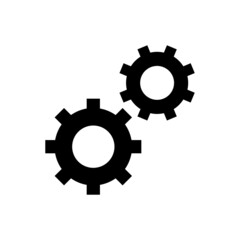 Cogwheel gear mechanism vector settings icon