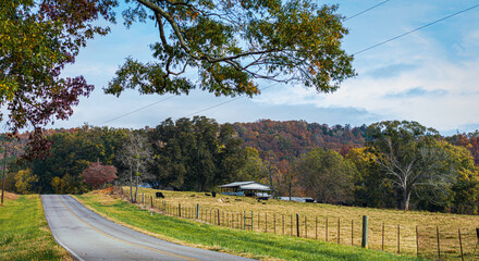 Autumn rural Appalachian landscape