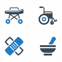 Medical Equipment And Supplies Icon Set 3