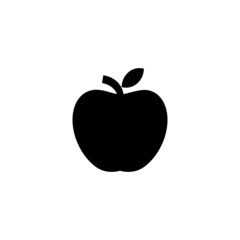 Apple icon in isolated on background. symbol for your web site design logo, app, Apple icon Vector illustration.