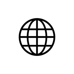 Global networking icon in isolated on background. symbol for your web site design logo, app, Global networking icon Vector illustration.