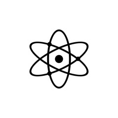 Molecular atom neutron icon in isolated on background. symbol for your web site design logo, app, Molecular atom neutron icon Vector illustration.