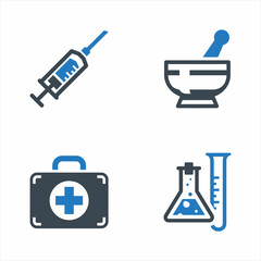 Medical Equipment And Supplies Icon Set 10