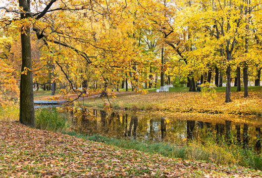 Catherine Park in autumn, Pushkin (Tsarskoye Selo), near St. Petersburg