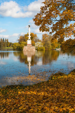 The Chesme Column, Catherine Park, Pushkin (Tsarskoye Selo), near St. Petersburg