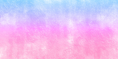  Smooth pastel colors wet effect hand drawn canvas aquarelle background. Light sky pink, purple shades and blue watercolor paper textured illustration for grunge design. 