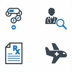 Medical Services And Health Care Icon Set 8