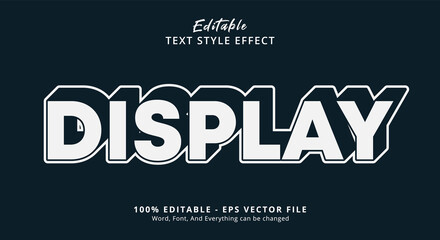 Editable text effect, Based text on modern layered style effect