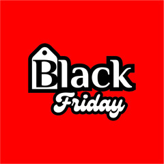 Black friday design icon label logo vector image