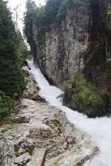 The waterfall in Bad Gastein, Austria