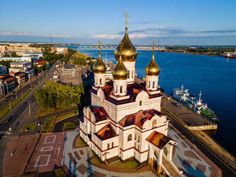 Aerial Of The Cathedral Of The Archangel, Arkhangelsk