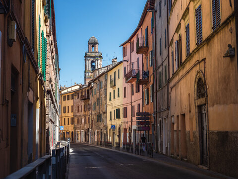 A Colorful Street In Old Town Perugia, Umbria, Italy