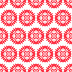 Seamless red shapes pattern for background