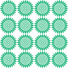 Seamless green shapes pattern for background