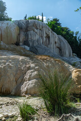 Bagni San Filippo - The White whale ,Termal landmark, Tuscany, Italy 